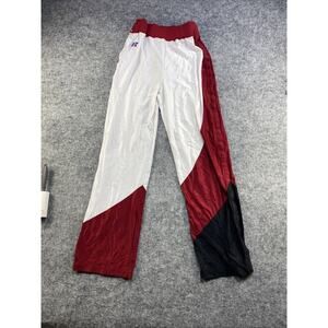 Vintage Breakaway Track Pants XL Men's Red Black White Shiny Silky Ryder